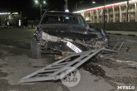 В Туле Mercedes сбил ограждение и приземлился на встречке, Фото: 15