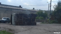 В Алексине перевернулся грузовик., Фото: 4