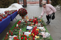 Туляки продолжают нести цветы к мемориалу в память о жертвах теракта , Фото: 7