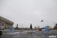 На площади Ленина сбили новогоднюю конструкцию, Фото: 4