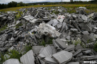 В поле под Алексином неизвестные складируют строительные отходы, Фото: 5