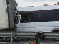 Авария с пассажирской маршруткой из Тулы под Москвой, Фото: 3