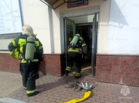 Тульские спасатели тренировались тушить пожар на железнодорожном вокзале, Фото: 6