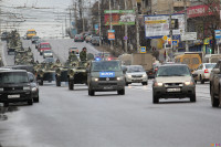 По Туле прошла колонна военной техники, Фото: 3