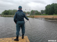 В пруду Центрального парка работала водолазная группа, Фото: 6