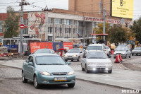 На ул. Советской в Туле убрали дорожные ограждения с трамвайных путей, Фото: 5
