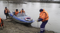 В Тульской области сотрудники МЧС переправляют людей через затопленные мосты на моторных лодках, Фото: 8