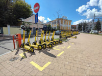 В Туле начали размечать специальные парковки для электросамокатов, Фото: 2