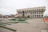 На площади Ленина начали устанавливать Губернский каток и главную ёлку Тулы, Фото: 30
