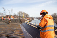 Алексей Дюмин проверил, как ведется строительство моста через Упу, Фото: 9