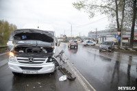На Рязанском шоссе «Хёндэ» столкнулась с микроавтобусом, Фото: 4