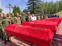 Перезахоронение останков бойцов на Кургане Бессмертия в Белеве 2023, Фото: 25