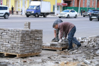 На ул. Советской меняют тротуарную плитку, Фото: 9