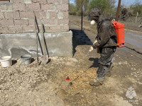 Тульские спасатели дезинфицируют территории в Дагестане и помогают жителям, Фото: 2