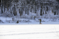 Рыбаки выходят на лед, Фото: 21