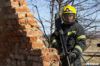 В Туле провели тренировку по тушению ландшафтного пожара, Фото: 95