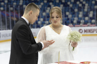 Тульская пара провела свадебную церемонию в Ледовом дворце, Фото: 8