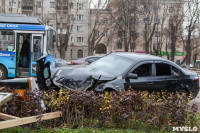 ДТП на пр. Ленина: BMW снес остановку, Фото: 11