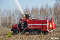 В Белевском районе провели учения по тушению лесных пожаров, Фото: 1