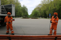 Тульские спасатели продезинфицировали Центральный парк, Фото: 1