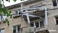 В Щекино беспилотник атаковал пятиэтажку: фоторепортаж с места ЧП, Фото: 9