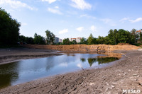 Пруд в Платоновском парке спустили на время капитального ремонта плотины, Фото: 12