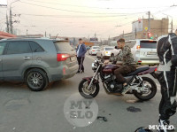 В Туле внедорожник подрезал мотоциклиста, Фото: 7