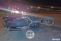 Мотоциклист «догнал» легковушку на ул. Рязанской в Туле, Фото: 17