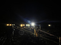 В Тульской области увязший в грязи пожарный «Урал» спасли пять внедорожников, Фото: 4