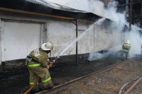 Пожар на хлебоприемном предприятии в Плавске., Фото: 12