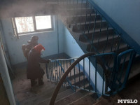 На ул. Вильямса в Туле загорелась квартир, Фото: 2
