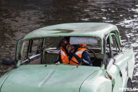 В Туле на Упе спасатели эвакуировали пострадавшего из упавшего в реку автомобиля, Фото: 30