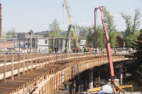 Монолитный мост через Упу в Туле: строители рассказали об особой технологии заливки бетона, Фото: 45
