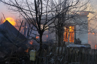 Пожар в жилом бараке, Щекино. 23 января 2014, Фото: 18