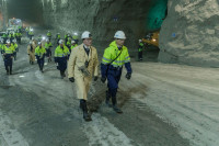 Представители тульского правительства посетили шахту на глубине 130 м , Фото: 1