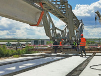 Восточный обвод: Строительство моста через Упу, Фото: 11