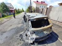 В селе Маслово сгорела машина депутата, Фото: 23