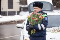 8 марта компания «Автоимпорт» дарила тулячкам-автоледи цветы, Фото: 124
