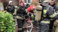 В Туле на ул. Мезенцева в подвале пятиэтажки начался пожар, Фото: 22