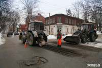 В Туле продолжается аварийно-восстановительный ремонт дорог, Фото: 2