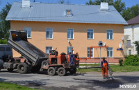 В Пролетарском округе Тулы продолжается асфальтирование дворов, Фото: 10