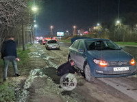 Пробитые колёса на ул. Рязанской, Фото: 4