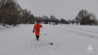 В Туле МЧС взорвали лёд на реке Дон: видео, Фото: 11