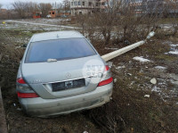  В Туле Mercedes повалил фонарный столб, Фото: 5