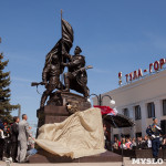 Открытие монумента и бронепоезда на Московском вокзале. 8 мая 2015 года, Фото: 58