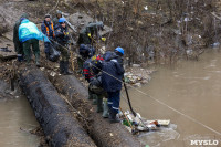 В Туле из Воронки спасатели выловили плавучий мусор, Фото: 8