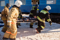 Учения МЧС на железной дороге. 18.02.2015, Фото: 16