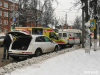 На ул. Кирова в Туле серьезная пробка из-за ДТП с Audi Q5, Фото: 1