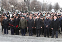 Возложение цветов к памятнику на площади Победы. 21 февраля 2014, Фото: 12