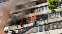 На ул. Ложевой в Туле загорелась квартира, Фото: 12